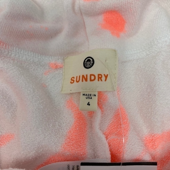 Sundry NWT Pop of Peach Tie Dye Shorts - Picture 3 of 4
